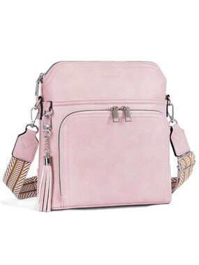 Womens Crossbody Wallet Purse RFID Leather Shoulder Bag Multi Pocket Cell Phone